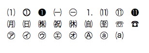 tokushumoji examples