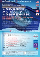 国際シンポジウム 大学教育開発とネットワーク・大学院教育の役割